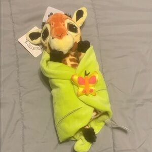 Disney Giraffe Plush with Bright Green Wrap